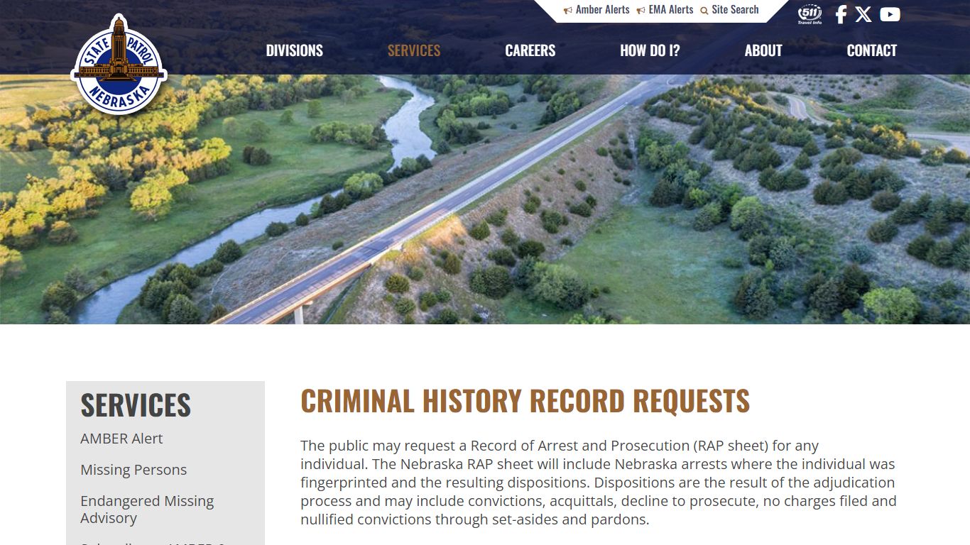 Criminal History Record Requests | Nebraska State Patrol